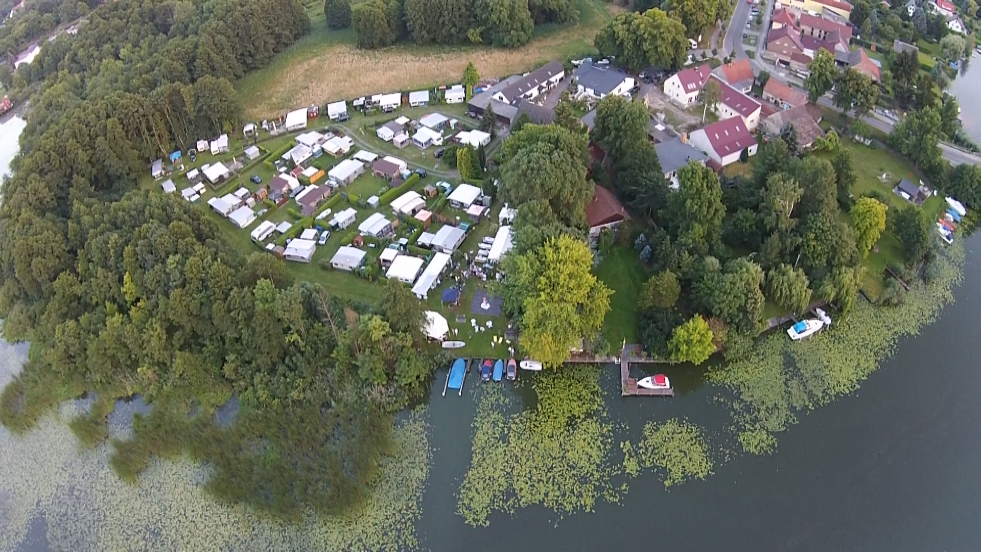 Campingplatz Wernsdorf von ObenSchräg